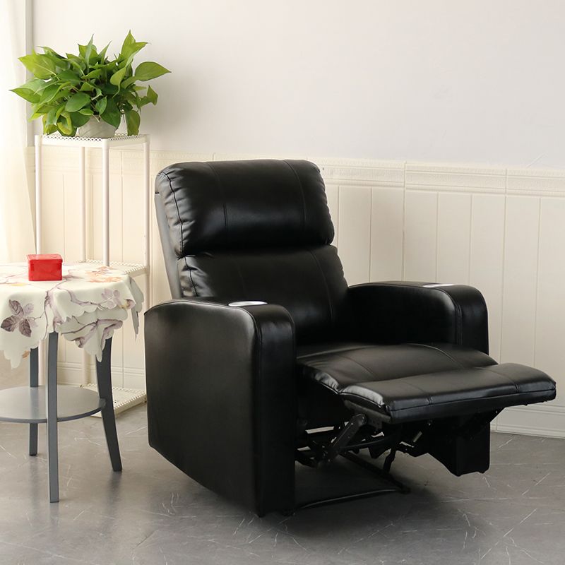 Contemporary Home Theater Recliner Metal Solid Color Indoor Standard Manual-Push Botton Clearhalo 'Chairs & Seating' 'furn' 'furn_recliners' 'Furniture' 'Living Room Furniture' 'Recliners' 1200x1200_7b72d85c-3ddb-4dde-aafd-8748b626f5a3