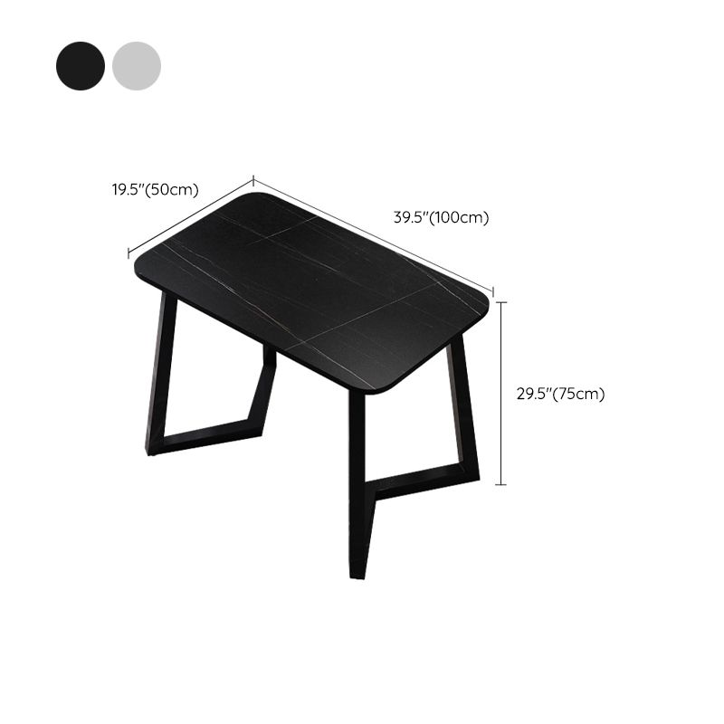 Scrivania rettangolare da ufficio in stile industriale scrivania da ufficio con gambe metalliche