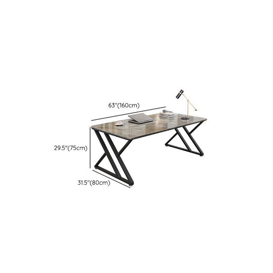 29.53 "Tall Stone Office Desk Sled Base rechthoekig schrijfbureau