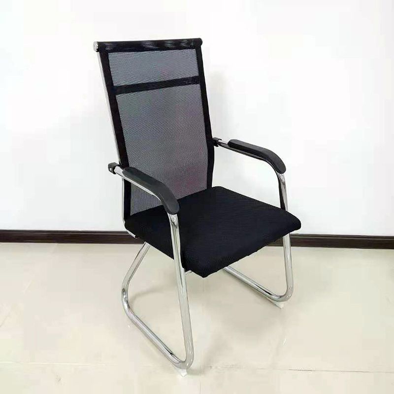 Schreibtischstuhl in Schwarz, Grau und Beige, moderner Bürostuhl mit mittlerer/hoher Rückenlehne