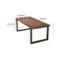 Modern Rectangle Wood Dining Table 1/2/4/5 Pieces Dining Set for Kitchen