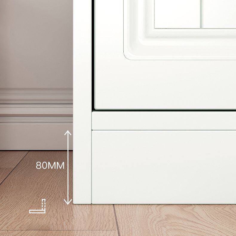 Serveur de restauration en bois blanc d'ingénierie serveur de buffet moderne avec tiroirs