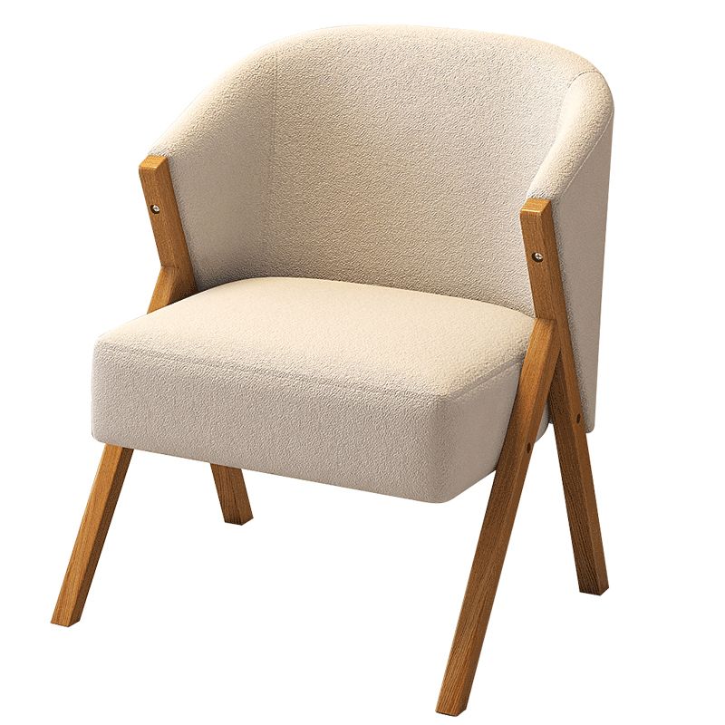 Scandinavian Wooden Accent Armchair Solid Color Arms Included Armchair Clearhalo 'Accent Chairs' 'accent_chairs' 'Chairs & Seating' 'furn' 'furn_accent_chairs' 'Furniture' 'Living Room Furniture' 1200x1200_7b79d033-09a0-4f90-ab8a-453886047712