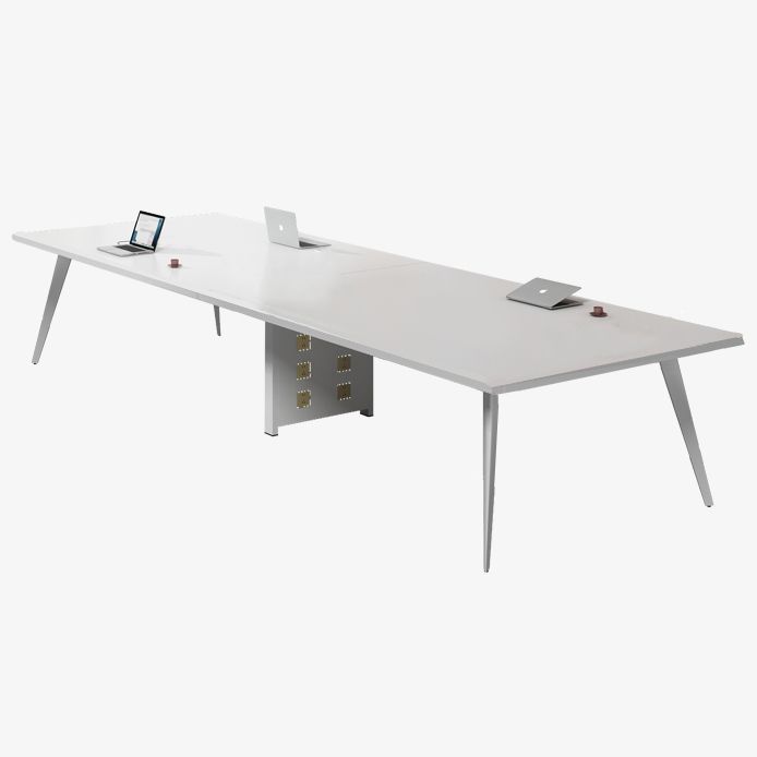 Contemporary Rectangle Dining Table Solid Wood Top Indoor Table with 4 Legs Clearhalo ' dining_table' 'Dining Tables & Seating' 'Dining Tables' 'furn' 'furn_dining_table' 'Furniture' 'furniture_dining_table' 'Kitchen & Dining Furniture' 'kitchen&dining_furn' 'kitchen' 'kitchen_dining_table' 1200x1200_7b79e29f-0279-4c38-a5db-a9a8aa03b3b0