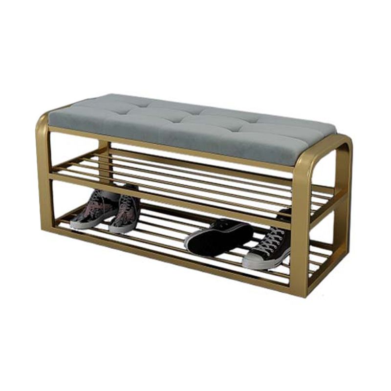 Modern Shoe Storage Bench Velvet Foam Bench with Legs for Living Room Clearhalo 'Benches' 'Chairs & Seating' 'furn' 'furn_benches' 'Furniture' 'Living Room Furniture' 1200x1200_7b7bd6fa-bd97-49d6-b077-12152ec30bff