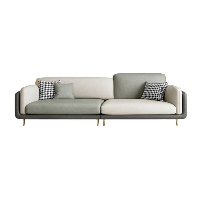 Contemporary Faux Leather Stain Resistant Standard Settee Couch Clearhalo 'furn' 'furn_sofas' 'Furniture' 'Living Room Furniture' 'Sofa' 'sofas' 1200x1200_7b7bd7e9-feec-472e-a4d6-b168e3d17d35