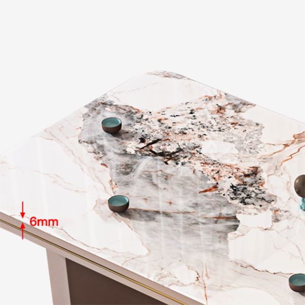 Rectangular Shaped Stone Office Desk 2 Legs Writing Desk in Brown Clearhalo 'furn' 'furn_office_desk' 'Furniture' 'Office Desks' 'Office Furniture' 'office_desk' 1200x1200_7b7e709f-78e2-494a-8031-dc5663358a1e