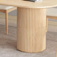 Modern Wood Double Pedestal Dining Table Natural Oval Table for Kitchen Clearhalo 'Dining Tables & Seating' 'Dining Tables' 'dining_table' 'furn' 'furn_dining_table' 'Furniture' 'Kitchen & Dining Furniture' 1200x1200_7b7eb9b6-4098-4600-8008-b03aa4cd12b5