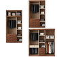 Traditional Walnut Solid Wood Wardrobe Freestanding Wardrobe Armoire with Drawers Clearhalo 'Armoires & Wardrobes' 'armoires_wardrobes' 'Bedroom Furniture' 'furn' 'furn_armoires_wardrobes' 'Furniture' 1200x1200_7b7ee775-e072-411e-a3f5-7e9719f4bb85