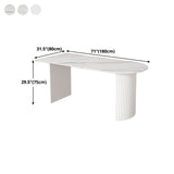 Contemporary Style Stone Dining Table Double Pedestal Table for Dining Room Clearhalo ' dining_table' 'Dining Tables & Seating' 'Dining Tables' 'furn' 'furn_dining_table' 'Furniture' 'furniture_dining_table' 'Kitchen & Dining Furniture' 'kitchen&dining_furn' 'kitchen' 'kitchen_dining_table' 1200x1200_7b7f675d-9bed-4654-b338-4692cbe98309