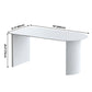 Solid Wood Contemporary Free Form Dining Table Marble Top Table for Dining Room and Kitchen Clearhalo ' dining_table' 'Dining Tables & Seating' 'Dining Tables' 'furn' 'furn_dining_table' 'Furniture' 'furniture_dining_table' 'Kitchen & Dining Furniture' 'kitchen&dining_furn' 'kitchen' 'kitchen_dining_table' 1200x1200_7b7f7dde-82df-4037-bc8f-6b0fe44dfe4c