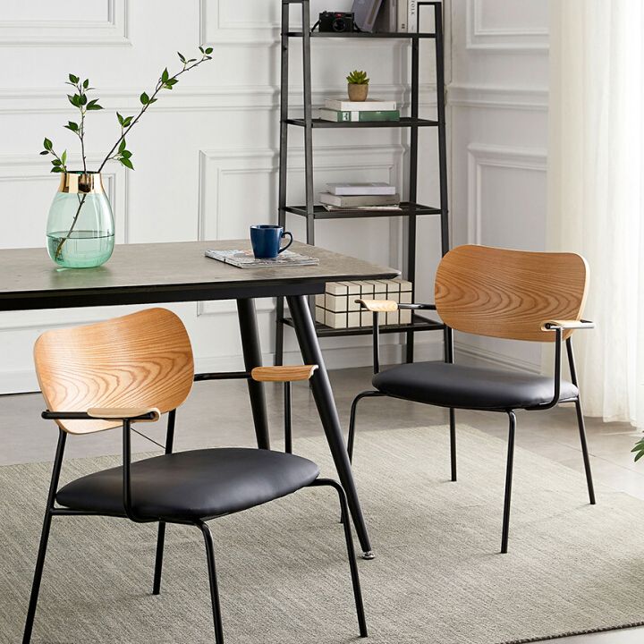 Modern Indoor-Outdoor Chair Metal Open Back Dining Side Chair with Arm Clearhalo ' kitchen&dining_furn' 'Dining Chairs' 'Dining Tables & Seating' 'dining_chair' 'furn' 'furn_dining_chair' 'Furniture' 'furniture_dining_chair' 'Kitchen & Dining Furniture' 'kitchen' 1200x1200_7b805c9c-48ee-4ab7-8d66-c5bf3eb4e7d8