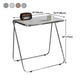 Modern Style Office Desk Home Bedroom Acrylic Adjustable Folding Table,25.1"L X 19.6"W Clearhalo 'furn' 'furn_office_desk' 'Furniture' 'furniture_office_desk' 'Office Desks' 'Office Furniture' 'office_desk' 1200x1200_7b81b0f9-505e-40e8-8a01-d246f54bf821