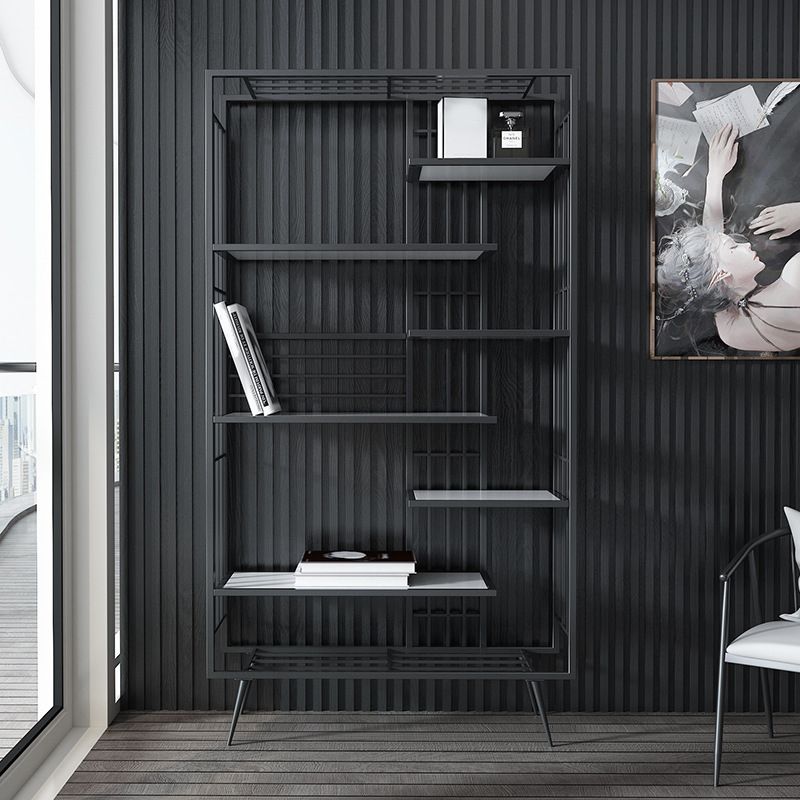 70.87"H Bookshelf Open Back Glam Style Bookcase for Home Office Study Room Clearhalo 'Bookcases' 'furn' 'furn_bookcases' 'Furniture' 'furniture_bookcases' 'kitchen' 'kitchen_bookcases' 'Living Room Furniture' 'Office Furniture' 1200x1200_7b81b5e4-15d7-477d-b468-c17796fe955b