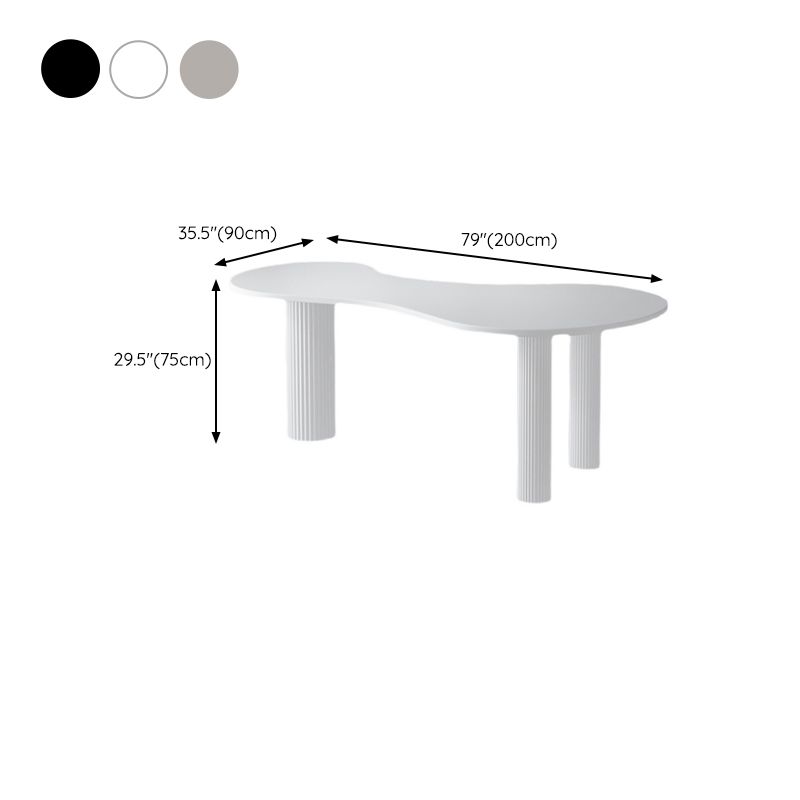 Escritorio de escritura de madera escritorio de oficina contemporáneo con piernas
