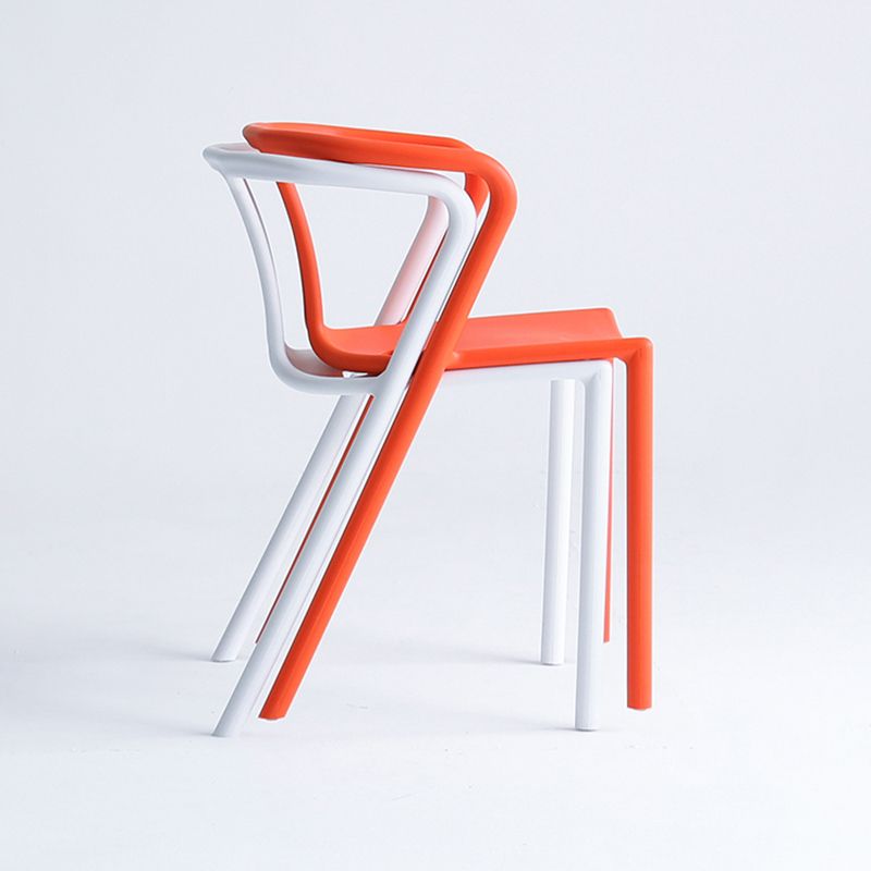 Contemporary Style Chair Dining Armless Plastic Chairs for Kitchen Clearhalo 'Dining Chairs' 'Dining Tables & Seating' 'dining_chair' 'Furniture' 'furniture_dining_chair' 'Kitchen & Dining Furniture' 1200x1200_7b85bed1-ebd2-4d59-a092-74b4d88aceff