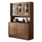 Glass Door Artificial Wood Sideboard Modern Server Cabinet with Storage for Dining Room Clearhalo 'buffet_sideboard' 'Buffets & Sideboards' 'furn' 'furn_buffet_sideboard' 'Furniture' 'Kitchen & Dining Furniture' 1200x1200_7b861951-3203-4298-9ce9-1469664d2f58