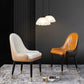 Nordic Glam Style Leather Dining Chair Kitchen Parsons Chair with Wooden Legs Clearhalo ' kitchen&dining_furn' 'Dining Chairs' 'Dining Tables & Seating' 'dining_chair' 'furn' 'furn_dining_chair' 'Furniture' 'furniture_dining_chair' 'Kitchen & Dining Furniture' 'kitchen' 1200x1200_7b86c3ff-3d31-4582-a942-e46db297550e
