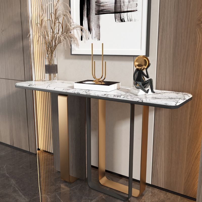 Tabella di accento glam da 31 "H TABELLO DI ACCENTO DEL RECTALLO BIANCO