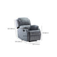 Fauteuil inclinable de couleur de couleur unie en métal inclinable standard avec pied indépendant