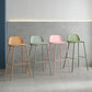 Modern Style Bar-stool Plastic Counter Bar Stool with Metal Legs for Home Clearhalo 'Bar Furniture' 'Bar Stools' 'bar_stools' 'furn' 'furn_bar_stools' 'Furniture' 'Kitchen & Dining Furniture' 1200x1200_7b92160e-b840-4efe-9104-ead2a5c1e299