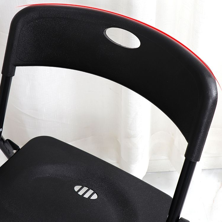 Contemporary Metal Office Chair No Wheels Desk Chair without Arm Clearhalo 'furn' 'furn_office_chair' 'Furniture' 'Office Chairs' 'Office Furniture' 'office_chair' 1200x1200_7b93cfe5-7c78-4b24-b627-d161a9d67321