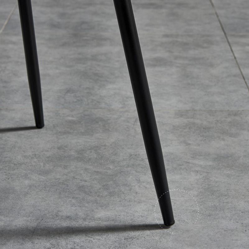 Contemporary Style Chairs Armless Dining Chairs with Metal Legs for Kitchen Clearhalo 'Dining Chairs' 'Dining Tables & Seating' 'dining_chair' 'furn' 'furn_dining_chair' 'Furniture' 'Kitchen & Dining Furniture' 1200x1200_7b953ee4-c1a7-45cf-a3e5-79bf7e1ba3bb