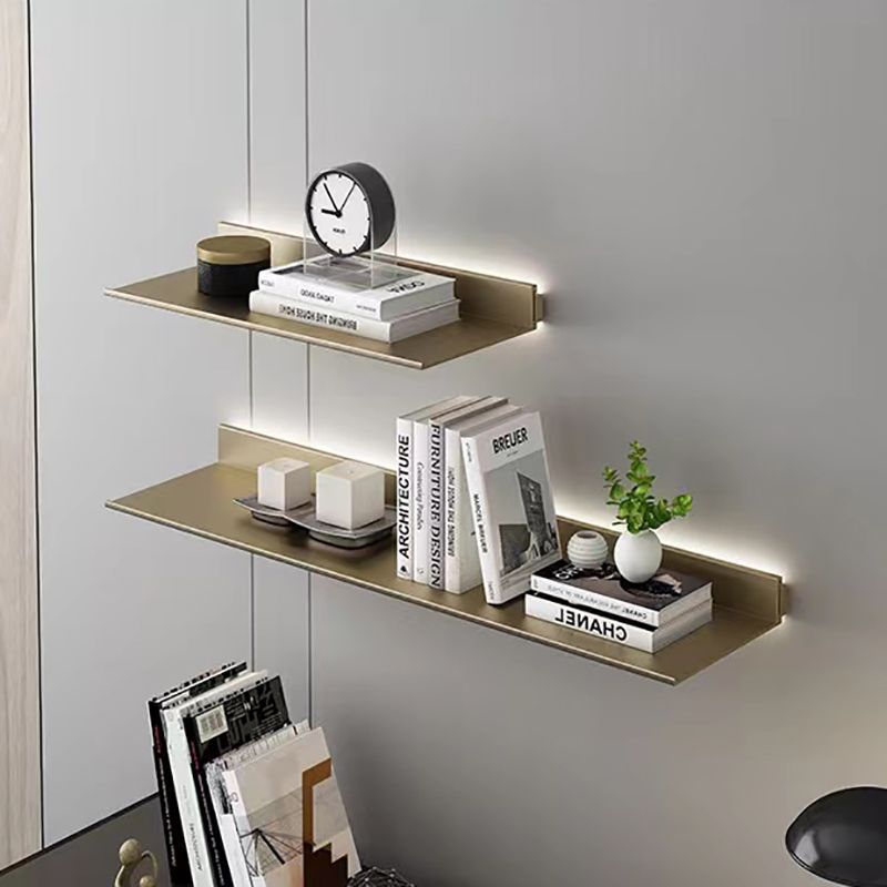 1 plank metalen boekenplank moderne zwevende muur gemonteerd boekenkast