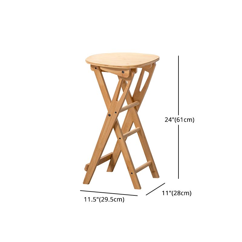 Nordic Style Armless Wood Barstools Folding Counter Stools for Living Room Clearhalo 'Bar Furniture' 'Bar Stools' 'bar_stools' 'furn' 'furn_bar_stools' 'Furniture' 'Kitchen & Dining Furniture' 1200x1200_7b95aca2-2ffe-4c5b-ba3a-4c621ea5fc7f