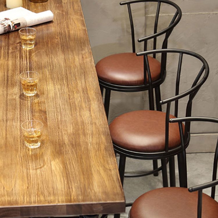 1/4 Pieces Luxurious Rectangular Pub Table Set Solid Wood Counter Table with Stools Clearhalo 'Bar Furniture' 'furn' 'furn_home_bar_bar_sets' 'Furniture' 'Home Bars & Bar Sets' 'home_bar_bar_sets' 'Kitchen & Dining Furniture' 1200x1200_7b977283-a363-4084-9382-cc94b634c706