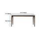 Juego de comedor moderno con tapa de piedra sinterizada, juego de mesa de comedor rectangular de 1/2/5 piezas