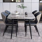 Contemporary Rectangle Dining Table Grey Sintered Stone Dining Table with 4 Black Legs Clearhalo ' dining_table' 'Dining Tables & Seating' 'Dining Tables' 'furn' 'furn_dining_table' 'Furniture' 'furniture_dining_table' 'Kitchen & Dining Furniture' 'kitchen&dining_furn' 'kitchen' 'kitchen_dining_table' 1200x1200_7b9a68b6-db4b-459c-b372-ea68fcecb4d2