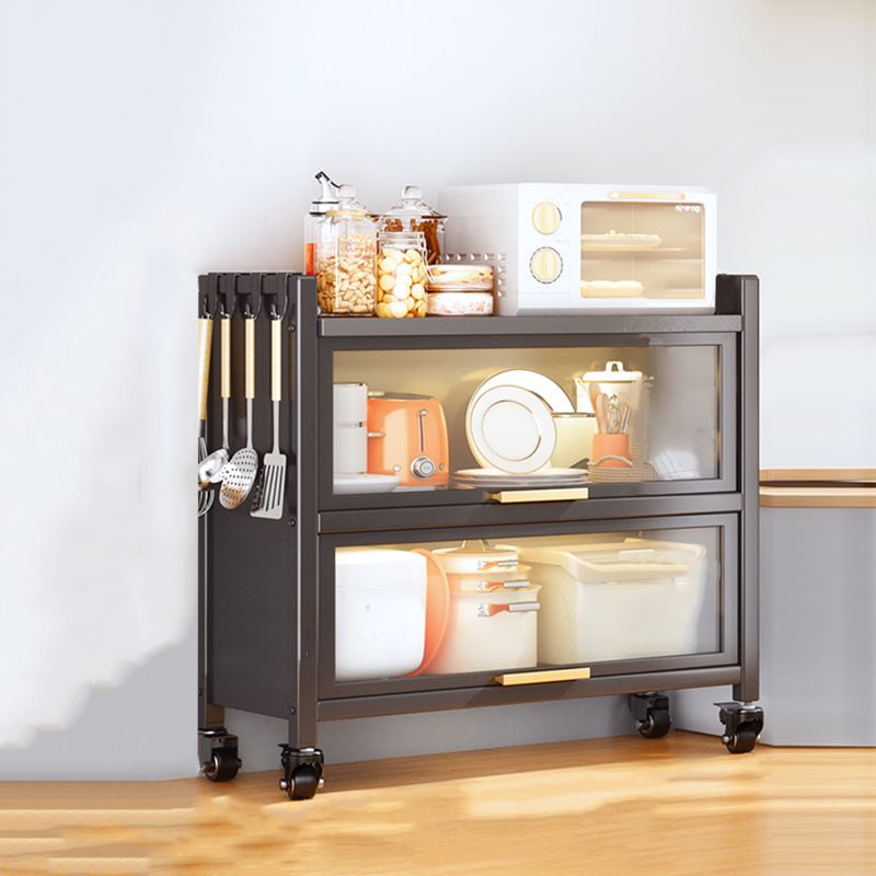 Bibliothèque en métal, 14,5 "W, étagères géométriques à bibliothèque multiples