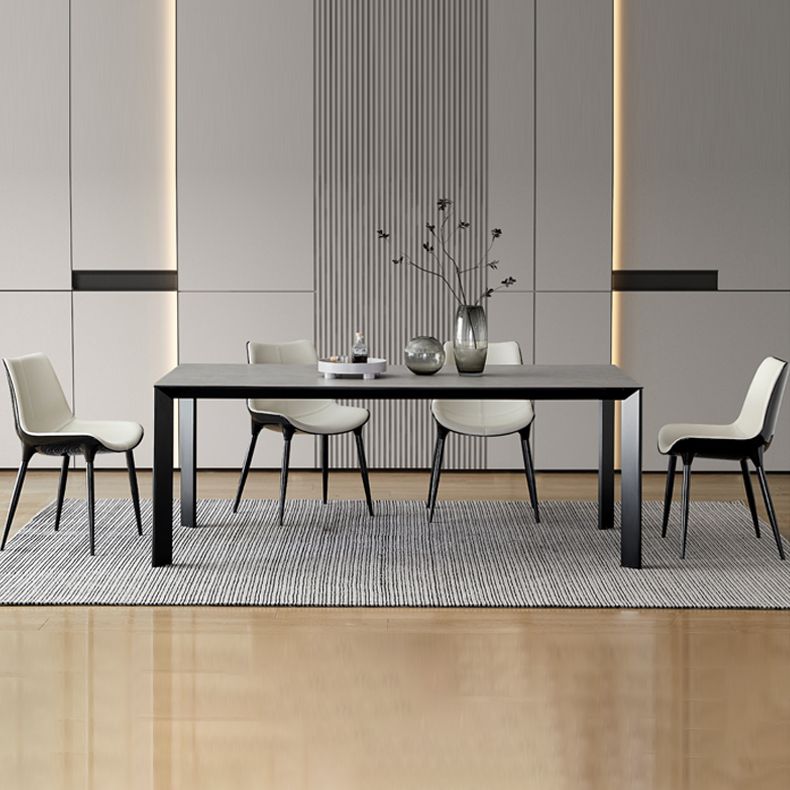 1/3/4/5/7 Pcs Metal Modern Dining Room Set with Rectangle Table and Chairs Dining Set Clearhalo 'Dining Room Sets' 'Dining Tables & Seating' 'dining_room_set' 'furn' 'furn_dining_room_set' 'Furniture' 'furniture_dining_room_set' 'Kitchen & Dining Furniture' 'kitchen&dining_furn' 'kitchen' 1200x1200_7b9d4019-a9ac-401f-bb23-e33f324e3beb