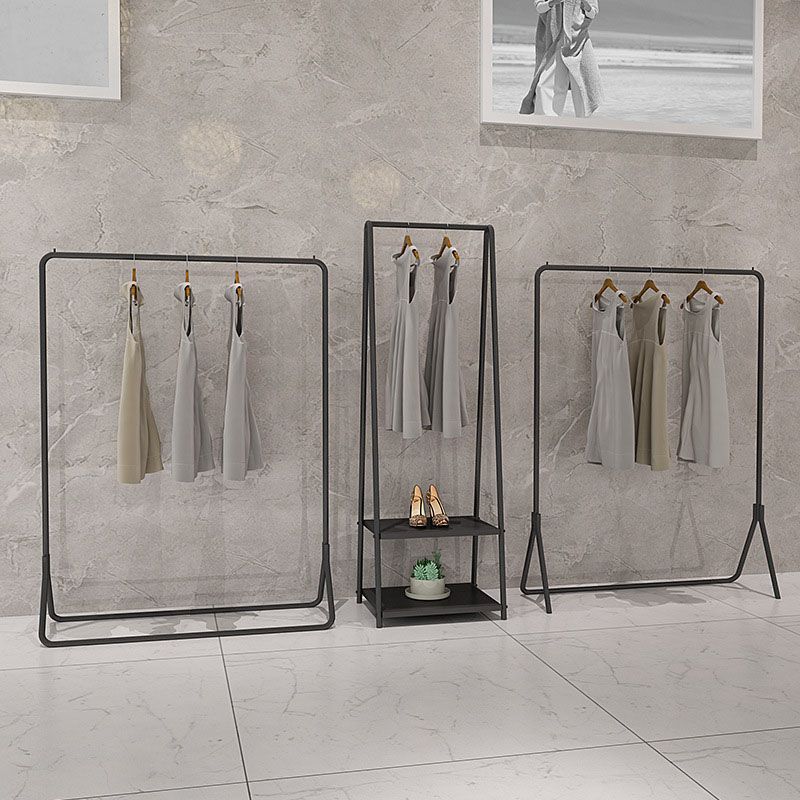 Kit de entrada de riel colgante contemporáneo de árbol de metal en negro