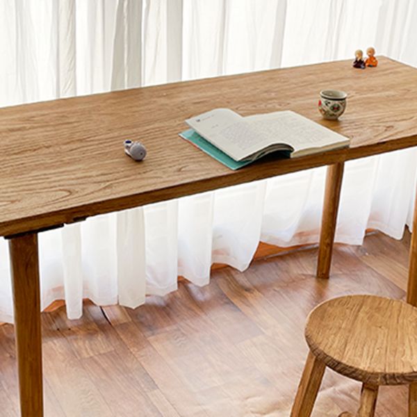 Solid Wood Base Table Rectangle Dining Table for Kitchen Dining Room Clearhalo 'Dining Tables & Seating' 'Dining Tables' 'dining_table' 'furn' 'furn_dining_table' 'Furniture' 'Kitchen & Dining Furniture' 1200x1200_7b9e0862-2131-4fee-98a0-86fd52b4f4f5
