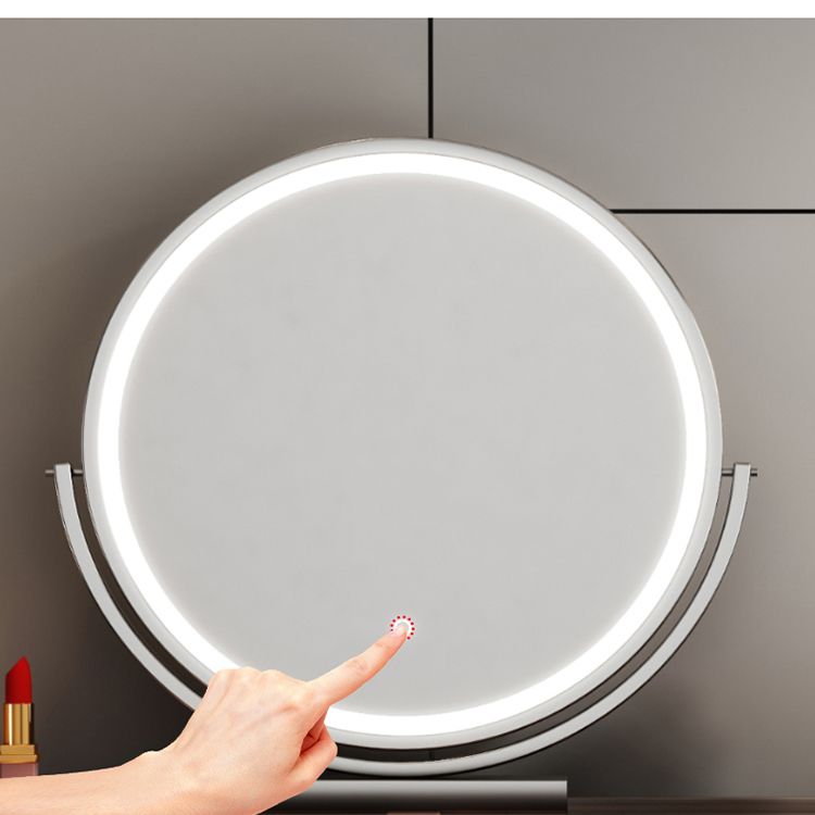 Eitelkeit Spiegelte Holzverkesseltisch Glass Top Make-up Eitelkeit