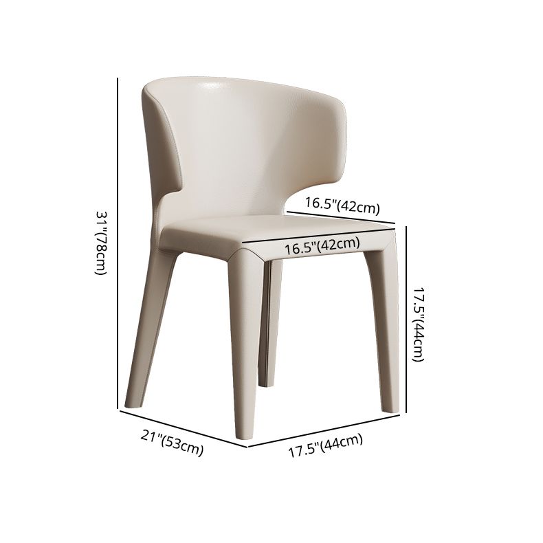 Faux Leather Contemporary Dining Room Chair Matte Finish Wingback Side Dining Chair Clearhalo ' kitchen&dining_furn' 'Dining Chairs' 'Dining Tables & Seating' 'dining_chair' 'furn' 'furn_dining_chair' 'Furniture' 'furniture_dining_chair' 'Kitchen & Dining Furniture' 'kitchen' 1200x1200_7b9e727c-c028-4599-9ad9-7286df4c2342