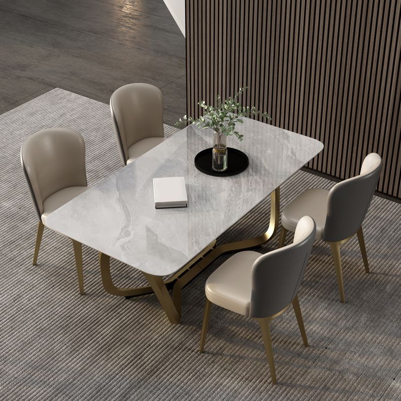 Luxury Sintered Stone Top Dining Set Rectangle 1/2/5/6/7 Pieces Dining Room Table Set Clearhalo 'Dining Room Sets' 'Dining Tables & Seating' 'dining_room_set' 'furn' 'furn_dining_room_set' 'Furniture' 'furniture_dining_room_set' 'Kitchen & Dining Furniture' 1200x1200_7ba02894-0fea-41bd-8d99-03407463b14d