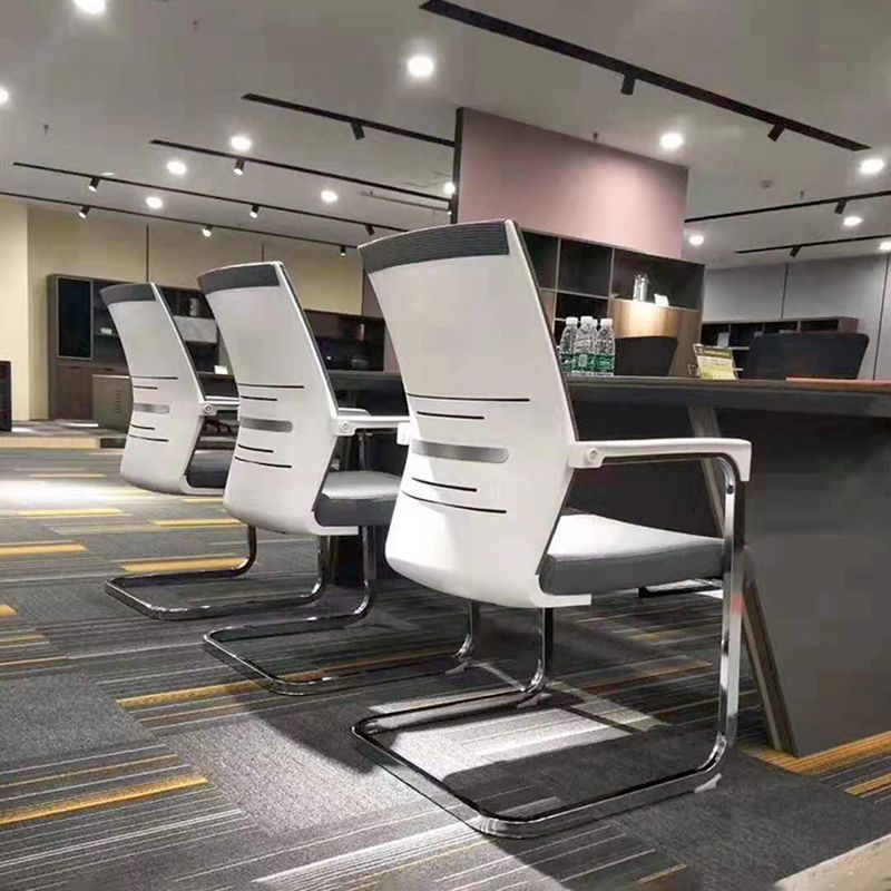 Mesh Mid Back Desk Chair Contemporary Style Fixed Arms Office Chair Clearhalo 'furn' 'furn_office_chair' 'Furniture' 'Office Chairs' 'Office Furniture' 'office_chair' 1200x1200_7ba164a6-24c2-409f-9e27-30dbd99989f1