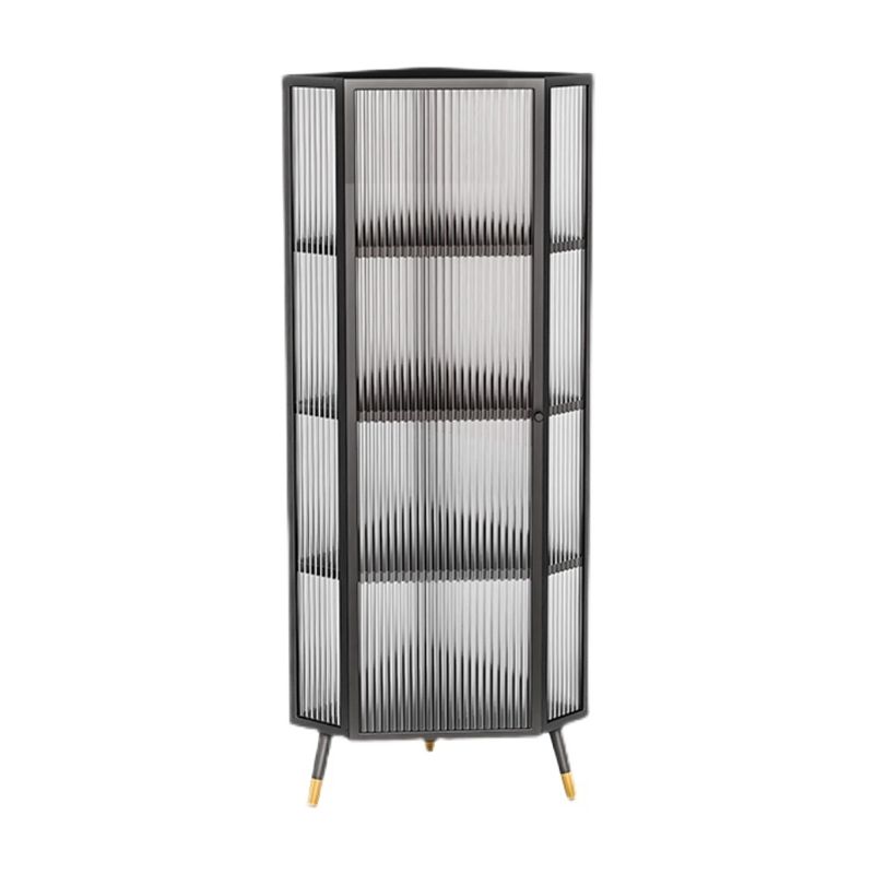 Marco de metal Puerta de vidrio Buffet Servidor de comedor moderno para sala de estar