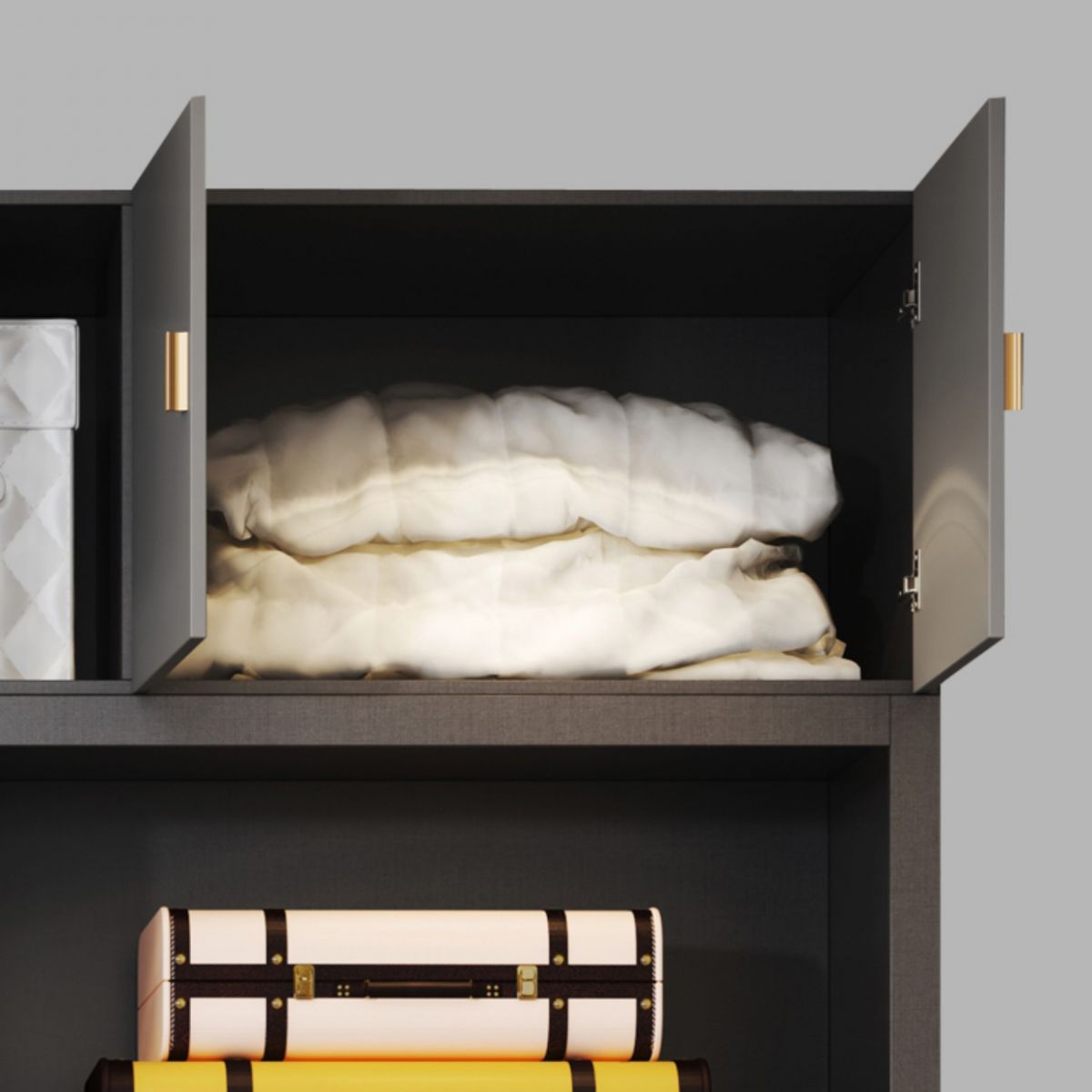 Guardaroba moderno per il guardaroba in legno morbido e guardaroba delle porte