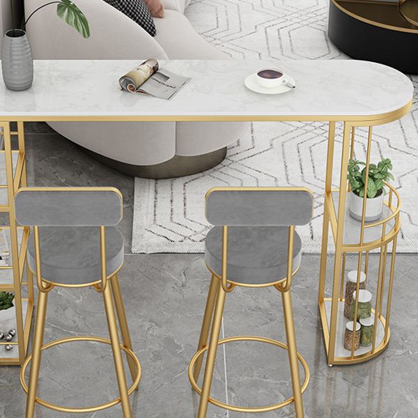 Luxurious Irregular Shape Bar Table Juego de 1/3 piezas de la mesa sinterizada del mostrador de piedra sinterizada