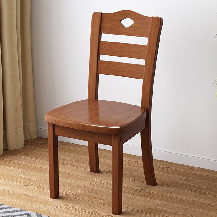 Contemporary Indoor-Outdoor Wood Chair Home Armless Ladder Back Dining Chair Clearhalo ' kitchen&dining_furn' 'Dining Chairs' 'Dining Tables & Seating' 'dining_chair' 'furn' 'furn_dining_chair' 'Furniture' 'furniture_dining_chair' 'Kitchen & Dining Furniture' 'kitchen' 1200x1200_7ba6d120-2537-4d0f-9b16-b11c414dde7e