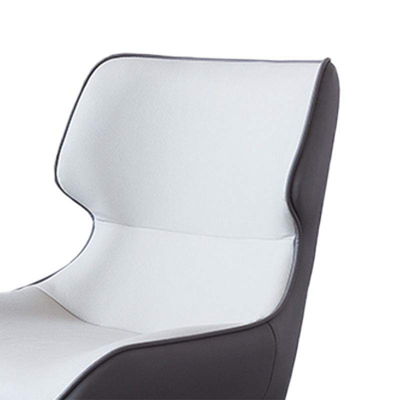 Faux Leather Dining Chair Industrial Style Wingback Arm Dining Chairs