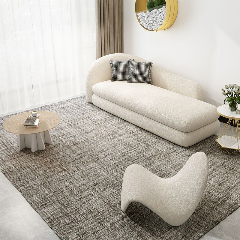 Sloped Arm Curved Sofa Contemporary Tight Back in Beige for Living Room Clearhalo 'furn' 'furn_sofas' 'Furniture' 'Living Room Furniture' 'Sofa' 'sofas' 1200x1200_7ba81927-3a89-483b-945d-1fe8c4e5cd96