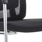 Chaise contemporaine en maille à dossier haut avec support lombaire réglable
