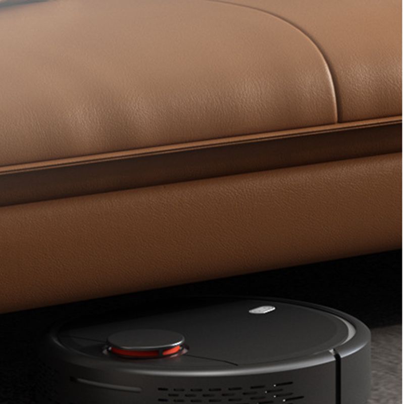 Recupant de canapé en cuir noir / gris