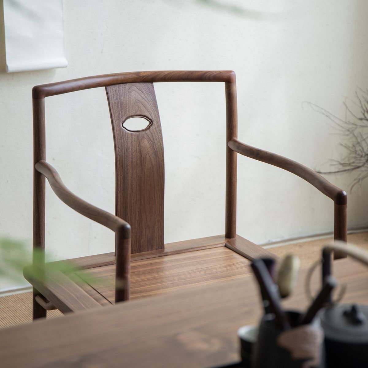 Traditional Style Dining Chair Slat Back Solid Wood Arm Chair for Home Clearhalo 'Dining Chairs' 'Dining Tables & Seating' 'dining_chair' 'furn' 'furn_dining_chair' 'Furniture' 'Kitchen & Dining Furniture' 1200x1200_7baadfd6-d9c9-4c07-b75e-338c3bc1d6d0