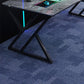 Industrial Stone Writing Desk Sled Rectangular Gaming Desk for Home